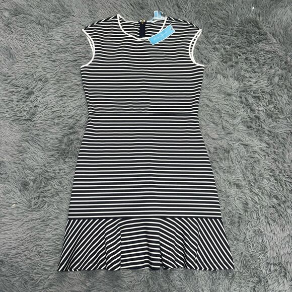 Draper James Striped Sleeveless Dress Size Medium NWT - Picture 1 of 9